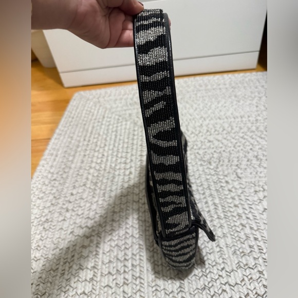Staud Tommy Beaded Zebra Shoulder Bag - Picture 11 of 16